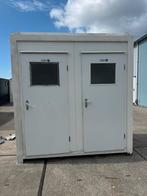 Dubbele toilet unit, Ophalen of Verzenden, Gebruikt, Hout, Schuur