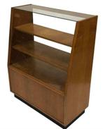 Antieke Winkel Vitrine Toonbank Met Schuifdeuren, Jaren 50, Huis en Inrichting, Kasten | Vitrinekasten, Ophalen, Eikenhout, Vitrine