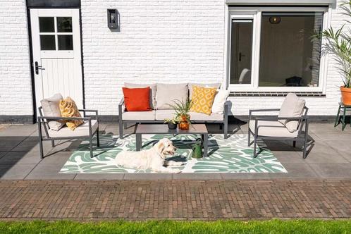 Tuinset Springs, Tuin en Terras, Tuinsets en Loungesets, Nieuw, Loungeset, Aluminium, 5 zitplaatsen, Bank, Bijzettafel, Stoel