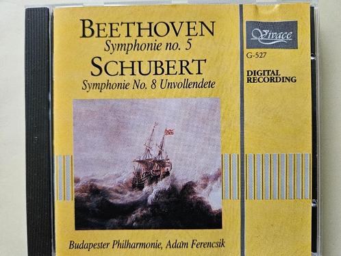 Beethoven + Schubert - Symphony 5 / Symphony 8  Ferencsik, Cd's en Dvd's, Cd's | Klassiek, Zo goed als nieuw, Orkest of Ballet