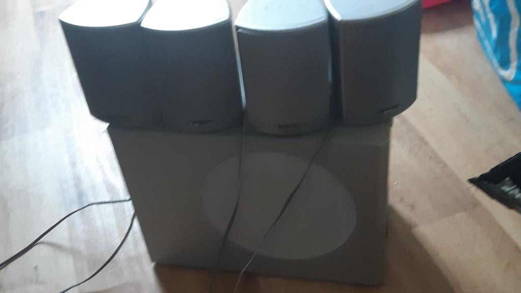 Subwoofer met 4 boxjes, Audio, Tv en Foto, Luidsprekers, Gebruikt, Subwoofer, 120 watt of meer, Ophalen
