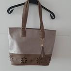 Damestas afm. 40 X 30 cm. bronskleurig, Sieraden, Tassen en Uiterlijk, Tassen | Damestassen, Ophalen of Verzenden, Zo goed als nieuw
