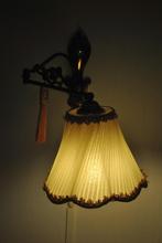 Wandlamp, vintage, scharnierlamp, messing, Ophalen of Verzenden, Huis en Inrichting