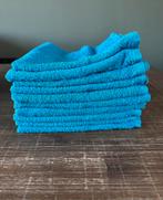 10 aqua kleur gastendoekjes, Ophalen of Verzenden, Zo goed als nieuw, Blauw, Handdoek