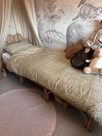 Kinderbed rotan Evy 90x200 incl matras, Ophalen, 180 cm of meer, 85 tot 100 cm, Matras