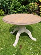 Ronde Houten Tafel, Huis en Inrichting, Ophalen, Gebruikt, 50 tot 100 cm, 100 tot 150 cm