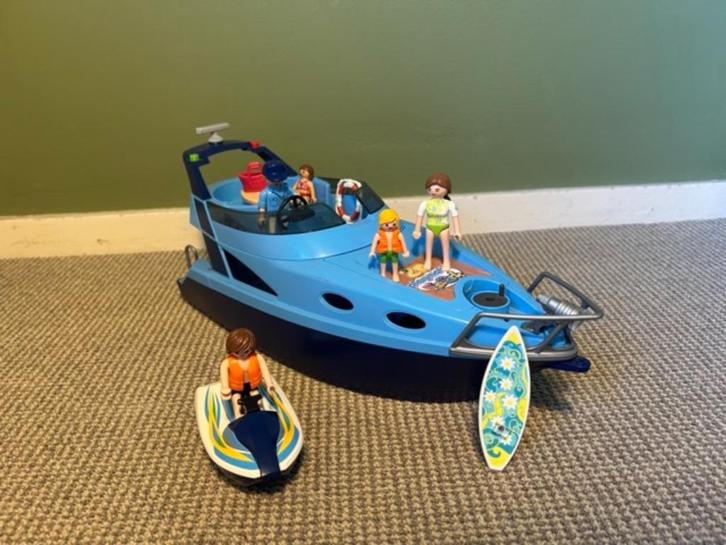 playmobil boot plezierjacht, Kinderen en Baby's, Speelgoed | Playmobil, Zo goed als nieuw, Complete set, Ophalen of Verzenden