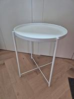 Bijzettafeltje Gladom, Minder dan 55 cm, Metaal of Aluminium, Rond, Zo goed als nieuw