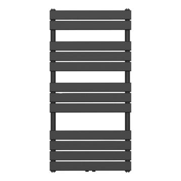 Handdoekradiator designradiator Flat Tube Zwart (mat)  beschikbaar voor biedingen