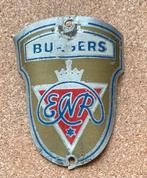 Fiets Balhoofdplaatje - BURGERS - E N R - Deventer., Verzamelen, Merken en Reclamevoorwerpen, Ophalen of Verzenden, Gebruikt, Overige typen