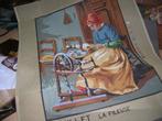 Scheepjes borduurpakket stramien La Fileuse J.F. Millet, Ophalen of Verzenden, Nieuw, Handborduren, Borduurpakket