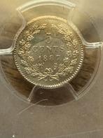 5 cent willem III 1887 ms66, Ophalen, Koning Willem III, Zilver, Losse munt