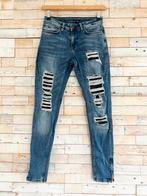 Pure White skinny heren jeans ripped blauw, maat 27, Kleding | Heren, Spijkerbroeken en Jeans, Ophalen of Verzenden, Zo goed als nieuw