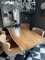 Eettafel met leren stoelen, Antiek en Kunst, Ophalen