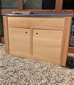 Wasbak RVS Franke met houten kast, Ophalen, Gebruikt