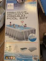 Intex zwembad 4,88 x 2,44 x 1,07 gebruikt, Ophalen, Gebruikt, 200 tot 300 cm, 80 tot 120 cm