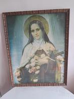 Vintage Religieuze Prent met Lijst, Antiek en Kunst, Antiek | Religie, Ophalen of Verzenden