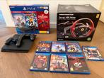 PS4 slim 2 x controllers spelletjes Thrustmaster Game stuur, Spelcomputers en Games, Spelcomputers | Sony PlayStation 4, Ophalen of Verzenden
