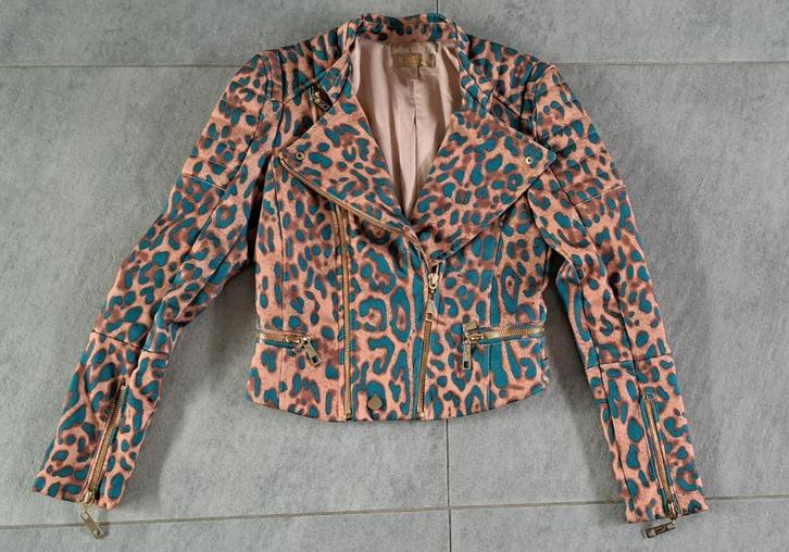 Josh V Leopard Print jasje Maat S / 36 – Amper Gedragen -, Kleding | Dames, Jasjes, Kostuums en Pakken, Zo goed als nieuw, Jasje