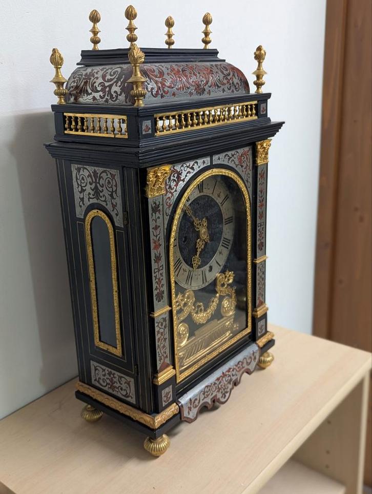 Religieuze pendule met spillegang, Antiek en Kunst, Antiek | Klokken, Ophalen of Verzenden