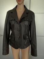 D938 maat 40=M echt-leren jasje jas blazer colbert leer, Maat 38/40 (M), Bruin, Street One, Ophalen of Verzenden