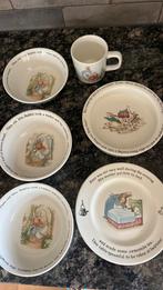 6 items Peter Rabbit servies Wedgwood, Overige typen, Ophalen of Verzenden, Zo goed als nieuw, Wedgwood