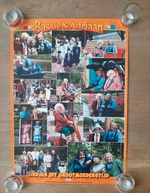 Bassie en Adriaan poster. Liedjes uit grootmoeders tijd., Verzamelen, Posters, Zo goed als nieuw, Film en Tv, A1 t/m A3, Rechthoekig Staand