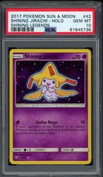Shining Jirachi Holo PSA 10 - 42/73 - Shining Legends 2017, Hobby en Vrije tijd, Verzamelkaartspellen | Pokémon, Ophalen of Verzenden