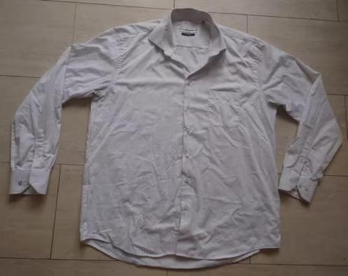 Witte overhemd maat XL, Kleding | Heren, Overhemden, Zo goed als nieuw, Halswijdte 43/44 (XL), Wit, Ophalen of Verzenden