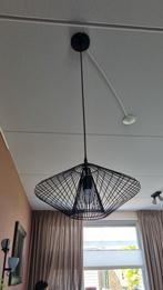 Industriële zwarte Hanglamp rond, Ophalen, Zo goed als nieuw, Minder dan 50 cm