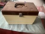 Curver vintage naaibox beige bruin, Ophalen of Verzenden, Gebruikt, Garen of Naald(en)