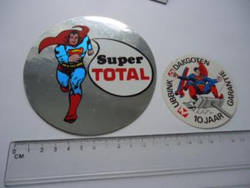 sticker oud SUPERMAN VINTAGE dc comics strip total retro oil beschikbaar voor biedingen