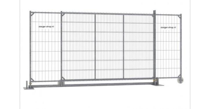 Bouwhek schuifpport set, Tuin en Terras, Tuinhekken en Hekwerk, Nieuw, Overige typen, IJzer, Ophalen