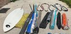 Windsurf planken zeilen gieken masten evt. met aanhanger, Watersport en Boten, Windsurfen, Ophalen, Gebruikt, Complete set, Met draagtas