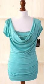 Shirt met sierketting, turquoise, 1 maat (34/40) nieuw, Maat 38/40 (M), ZMG, Nieuw, Ophalen of Verzenden