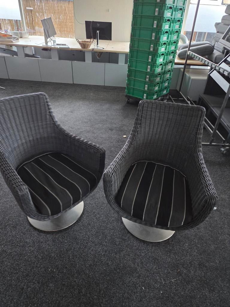 2 Draai Tuinstoelen in Super Staat, Tuin en Terras, Tuinstoelen, Ophalen, Zo goed als nieuw