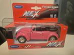 Roze Volkswagen Kever Modelauto - Welly, Ophalen of Verzenden, Nieuw, Auto, Welly