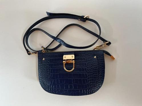 Gianni Notaro shoulder tas (Carol J.), Sieraden, Tassen en Uiterlijk, Tassen | Damestassen, Zo goed als nieuw, Schoudertasje, Blauw