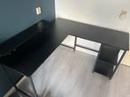 Hoekbureau - Zwart, Huis en Inrichting, Bureaus, Ophalen, Zo goed als nieuw, Bureau