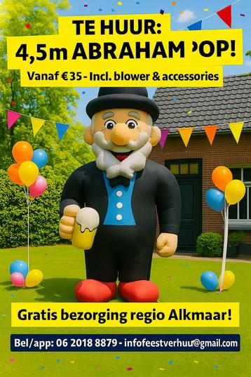 Abraham te huur 3,5 meter inclusief blower beschikbaar voor biedingen