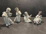Lladro 4  engeltjes met instrument, Antiek en Kunst, Antiek | Porselein, Ophalen of Verzenden