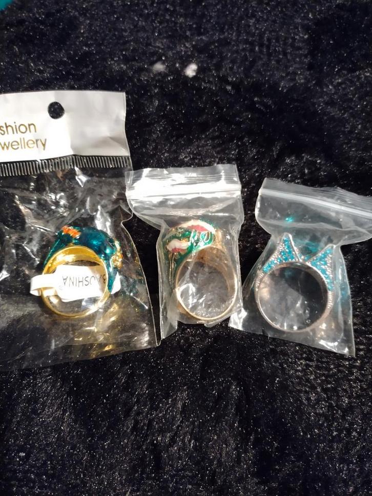 3 grote maat grote ringen, nieuw, Sieraden, Tassen en Uiterlijk, Ringen, Nieuw, Dame, Goud, Ophalen of Verzenden