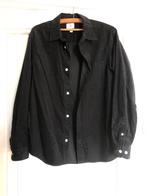 Blouse zwart rib katoen H&M maat M unisex, Ophalen, Zo goed als nieuw, Zwart