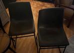 Twee mooie bruin leren eetkamerstoelen, Huis en Inrichting, Stoelen, Ophalen, Zo goed als nieuw, Bruin, Twee