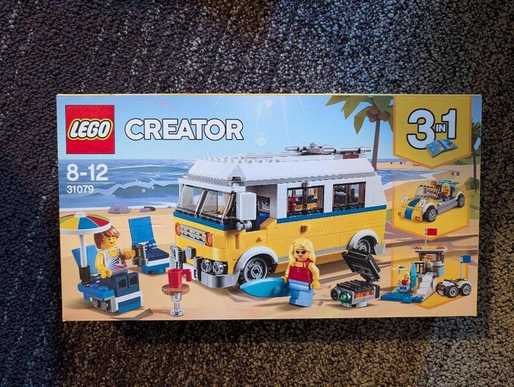 Lego Creator 3-in-1 Zonnig Surferbusje 31079 - nieuw, Kinderen en Baby's, Speelgoed | Duplo en Lego, Nieuw, Lego, Complete set