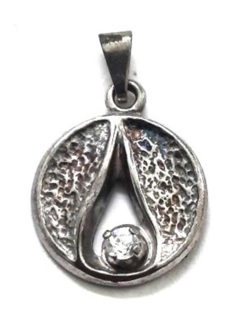 Leuke zilveren hanger met zirkonia 925 LS (13), Sieraden, Tassen en Uiterlijk, Kettinghangers, Nieuw, Zilver, Zilver, Overige voorstellingen