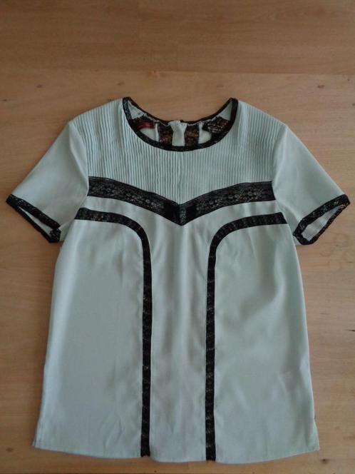 Zgan super aparte top Maison Scotch kant/ knoopjes 1 XS, Kleding | Dames, Tops, Zo goed als nieuw, Maat 34 (XS) of kleiner, Blauw