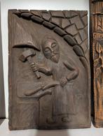 Handgesneden Houten Kunstwerk - Smid, Ophalen