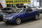 Mercedes-Benz SLK 230 K. NAP, Airco, Stuurbekrachtiging, Auto's, Achterwielaandrijving, Cabriolet, Blauw, Bedrijf
