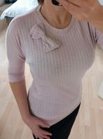 Poederroze blouse met strik, maat S, Kleding | Dames, Blouses en Tunieken, Ophalen of Verzenden, Zo goed als nieuw, Maat 36 (S)